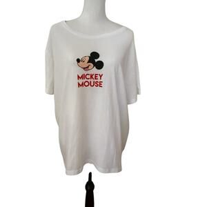 Disney Mickey And Friends white Short Sleeve T Shirt Goofy Donald Duck Minnie 3X